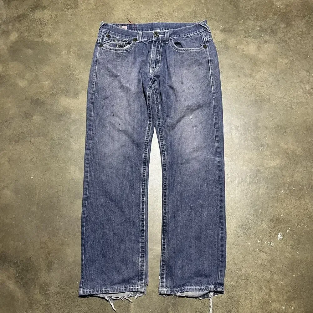 Vintage Y2k True Religion Joey Super T Grunge Jeans 36x32